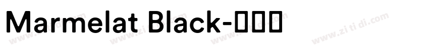 Marmelat Black字体转换